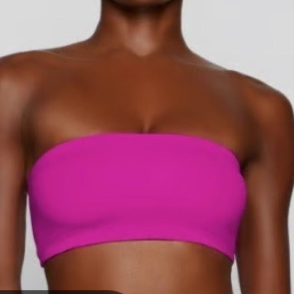 SKIMS fuscia bandeau top